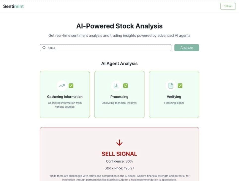Sentimint: Multi-Agent Stock Analysis Tool